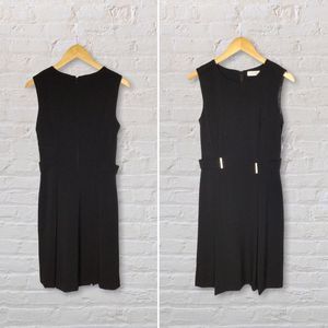 NWT Calvin Klein Black Sleeveless Sheath Dress Size 2
